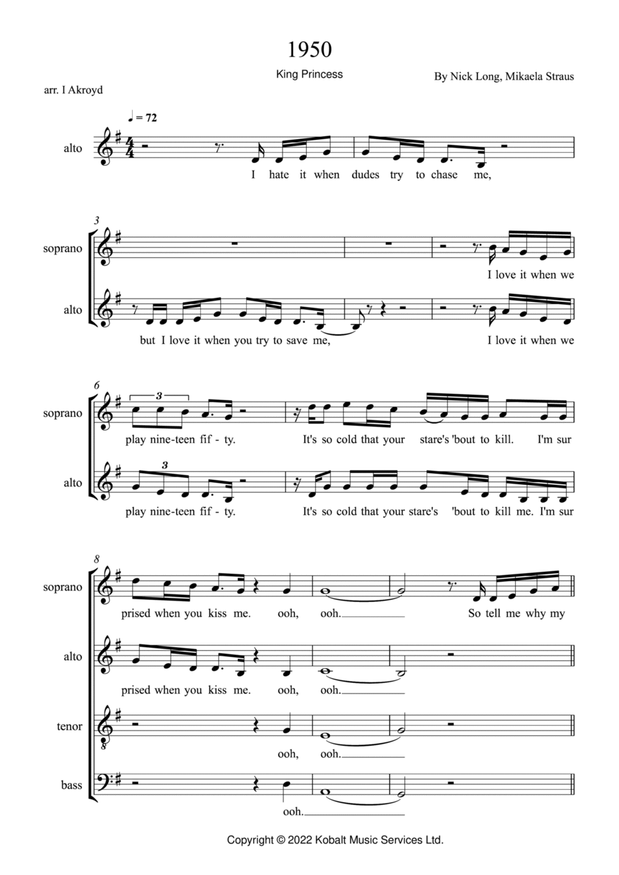1950 1950 4-Part scores gallery preview page 1