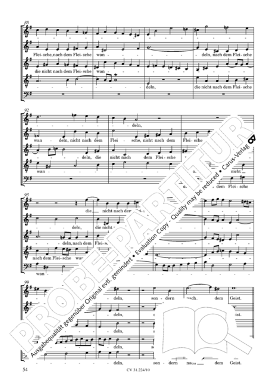 The complete motets (without Bc) Choir scores gallery preview page 61
