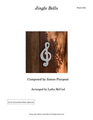 Book cover for Jingle Bells (Late Intermediate-Early advanced piano solo)