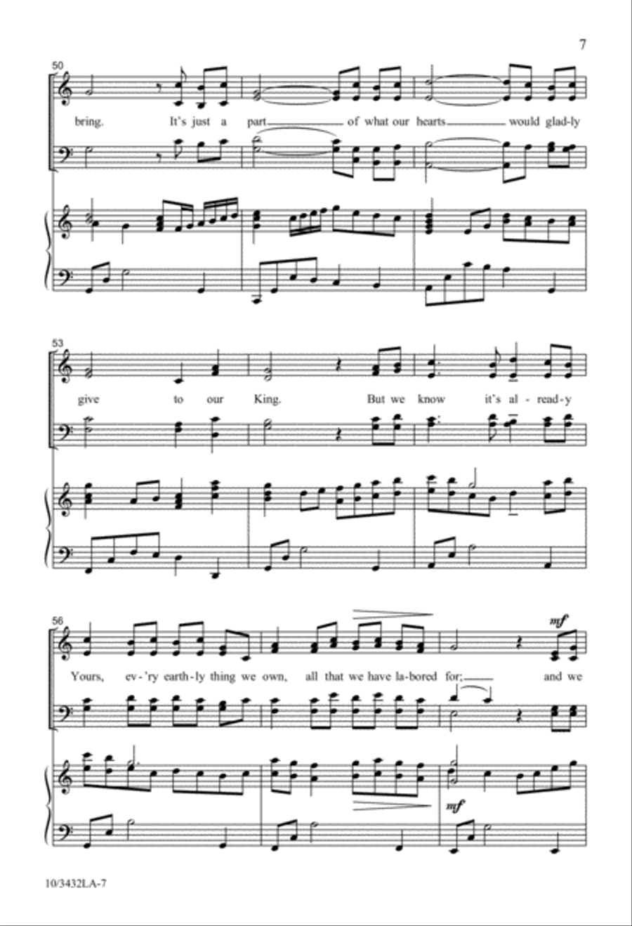 With These Gifts 4-Part scores gallery preview page 6