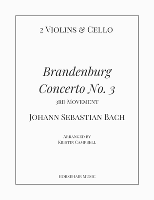 Brandenburg Concerto No. 3 - 3rd movement