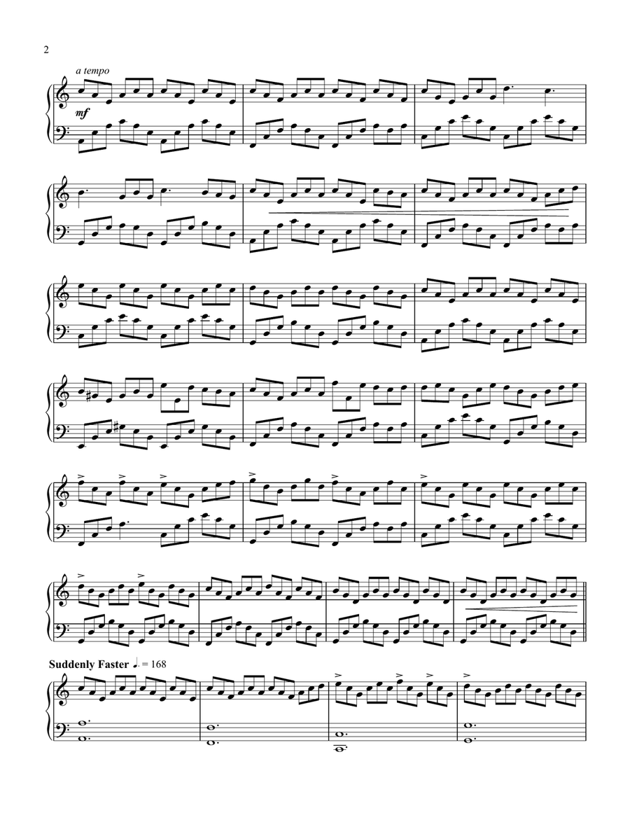 A Song of Simplicty Piano Solo scores gallery preview page 2