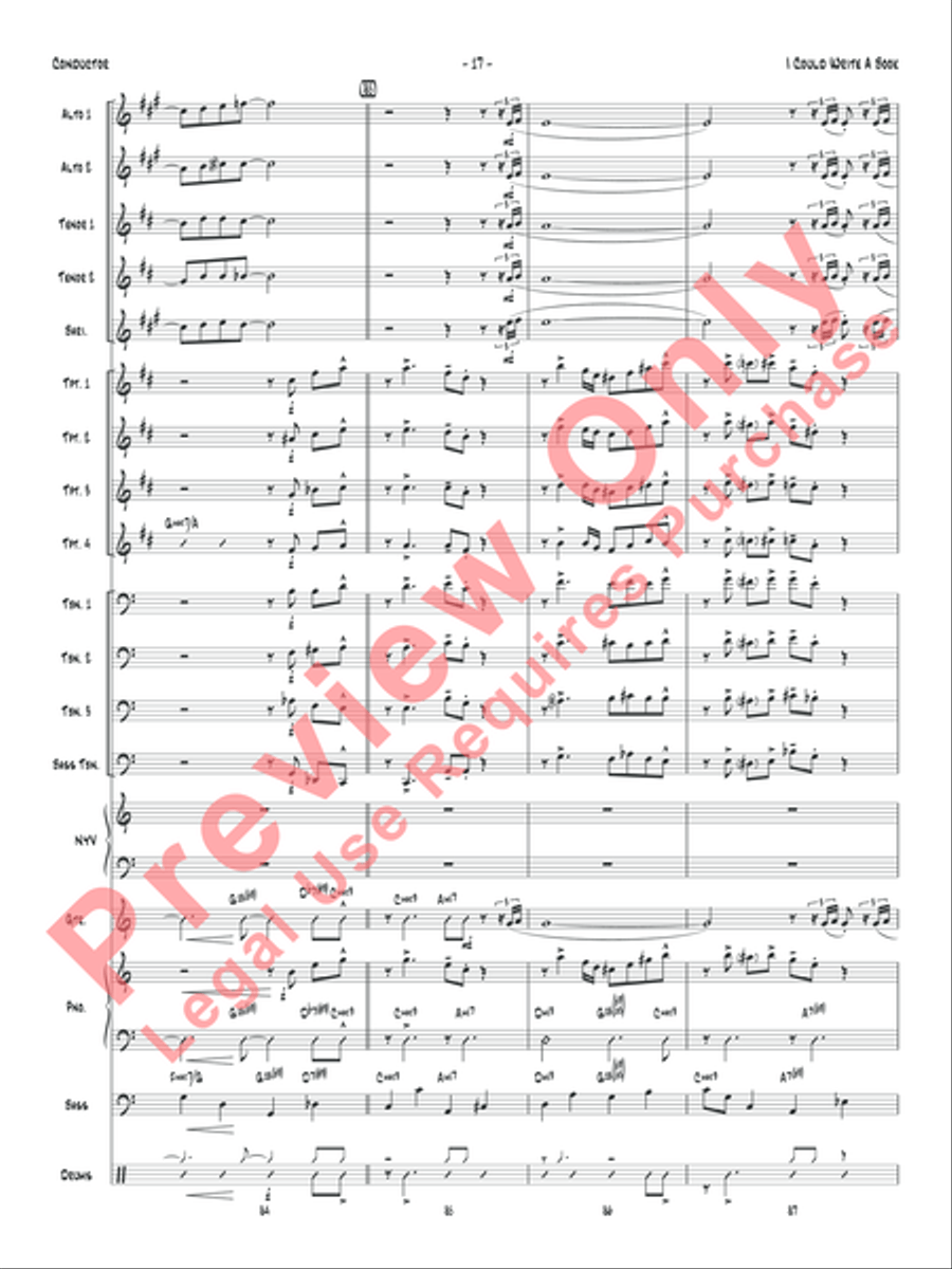 I Could Write a Book Jazz Ensemble scores gallery preview page 20