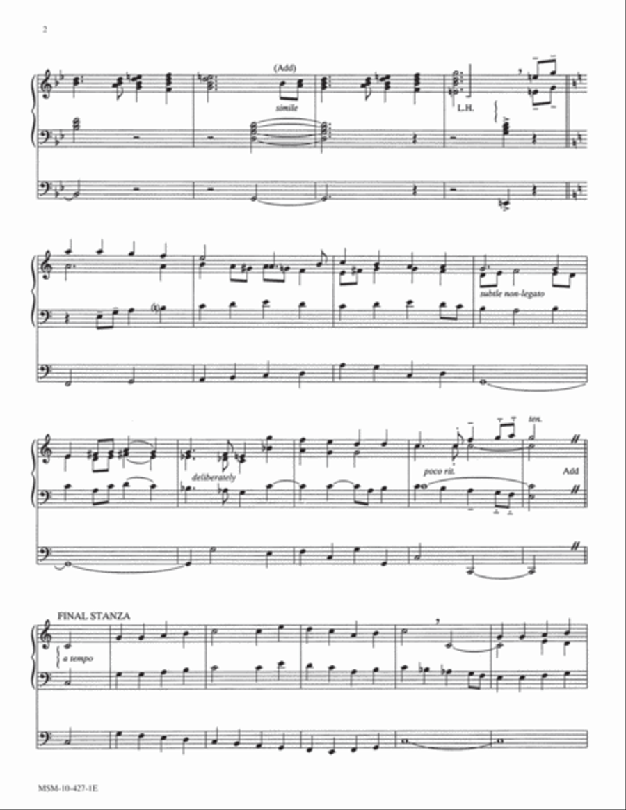 St. Theodulph/Valet will ich dir geben Organ scores gallery preview page 2