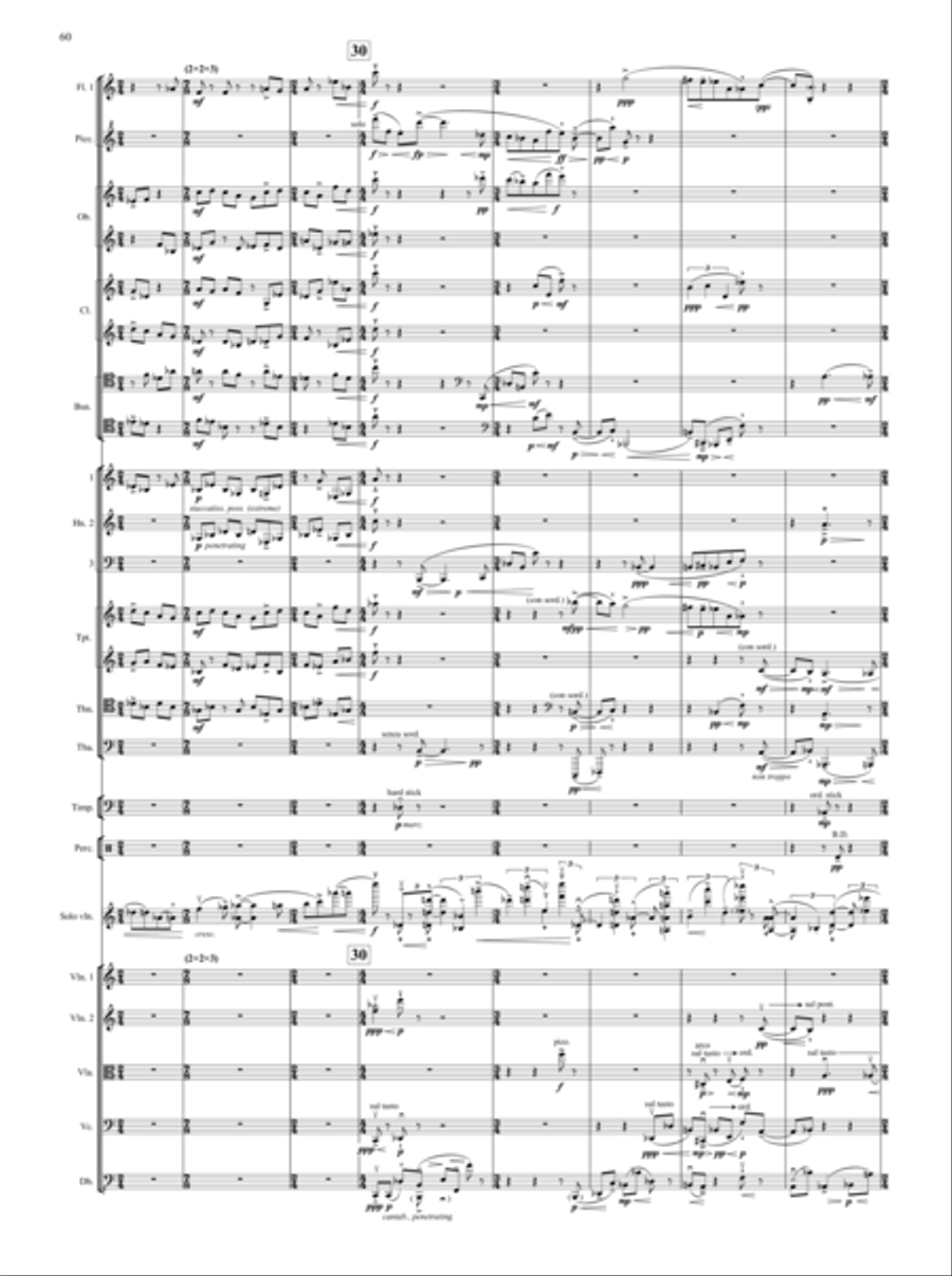 Violin Concerto Full Orchestra scores gallery preview page 4