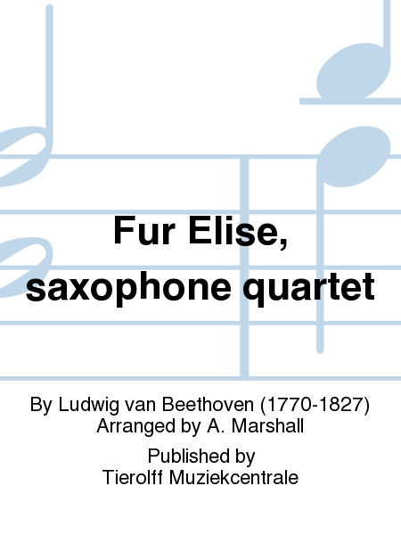 Fur Elise, saxophone quartet