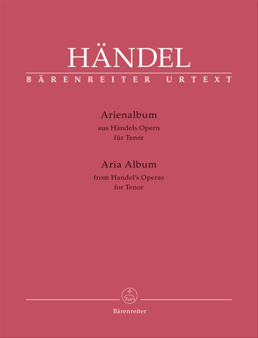 Arienalbum aus Handels Opern fur Tenor Tenor Voice scores gallery preview page 1