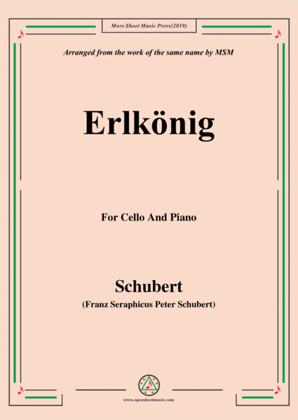 Schubert-Erlkönig,for Cello and Piano image number null