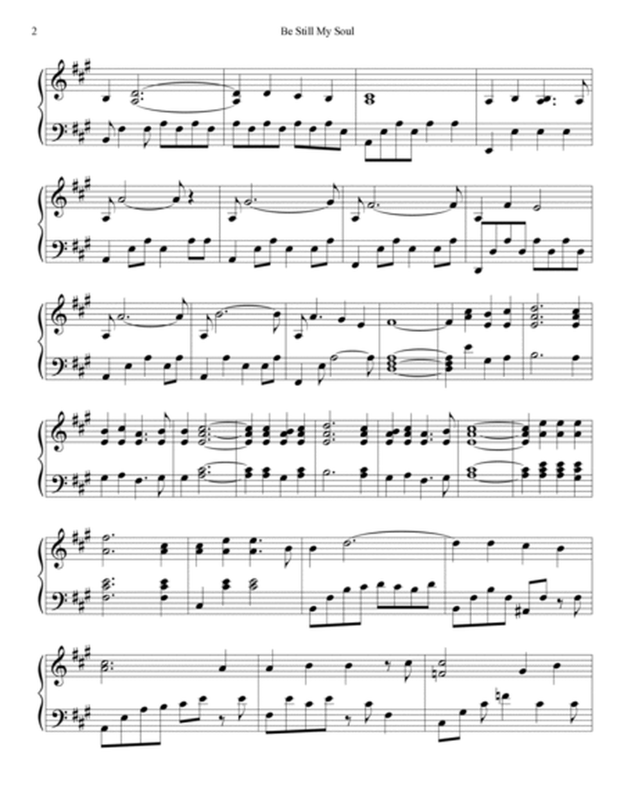 PIANO - Be Still My Soul (Piano Hymns Sheet Music PDF)