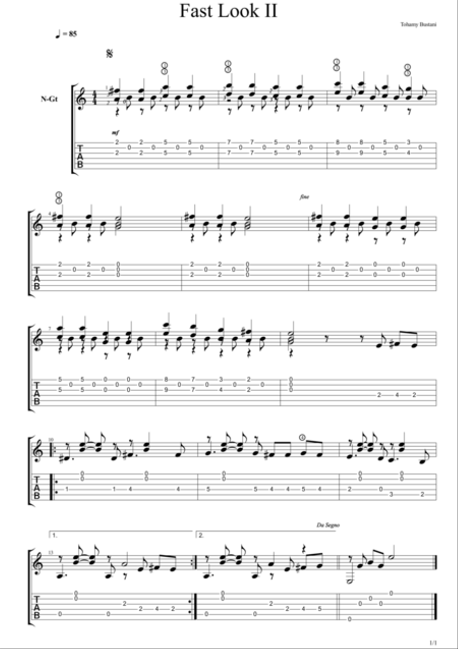 Fast look Fast look Electric Guitar scores gallery preview page 1