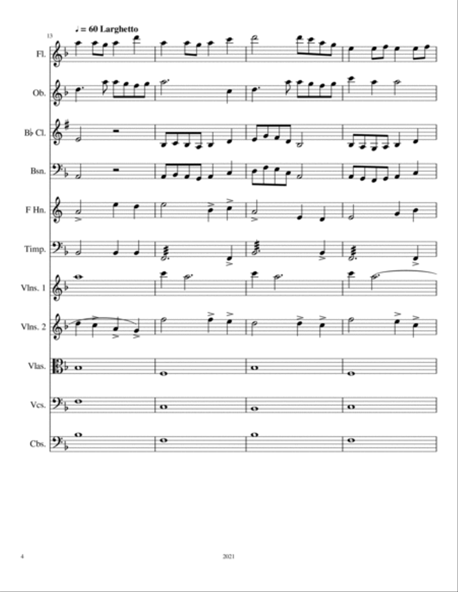 Symphonic Poem #2: Goodbye, Hello Full Orchestra scores gallery preview page 5