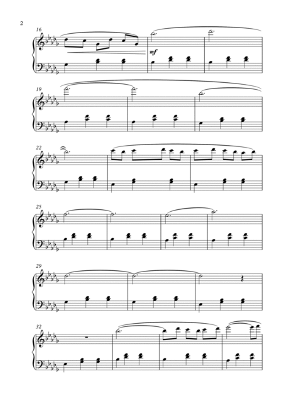 Pieces of Memory Piano Solo scores gallery preview page 2