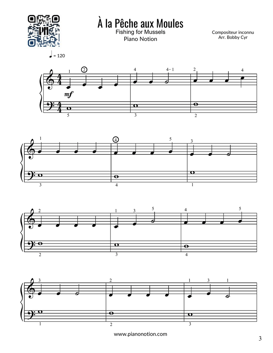122 Nursery Rhymes from Around the World for Beginner Pianists (Easy Piano Solo) Easy Piano scores gallery preview page 3