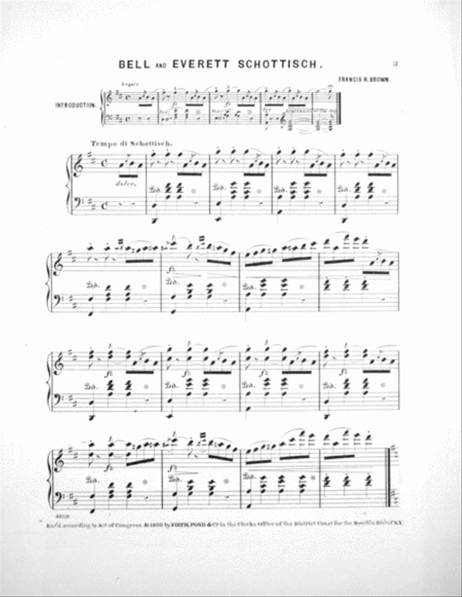 Bell and Everett Schottisch Piano Solo scores gallery preview page 2