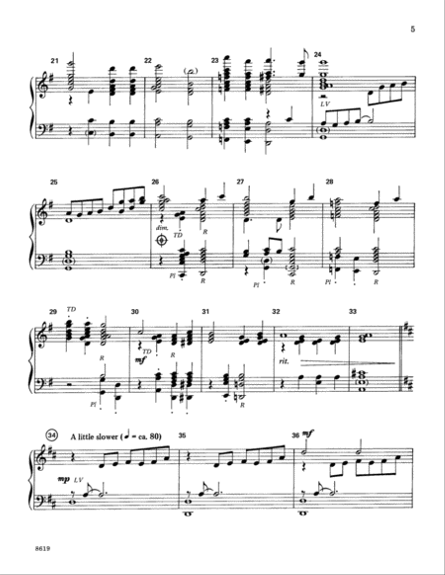 Holy, Holy, Holy Handbell Choir scores gallery preview page 5
