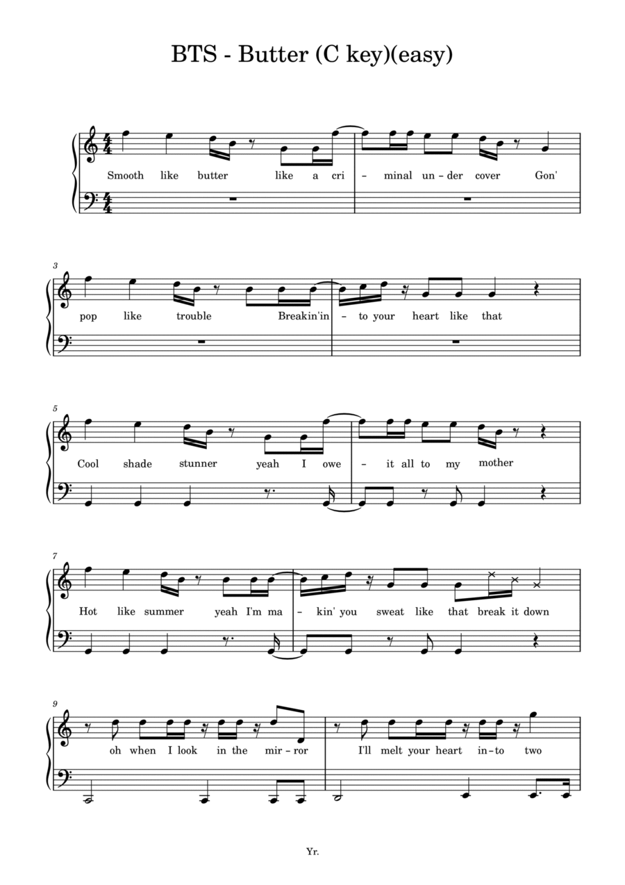 Bts Voice scores gallery preview page 1