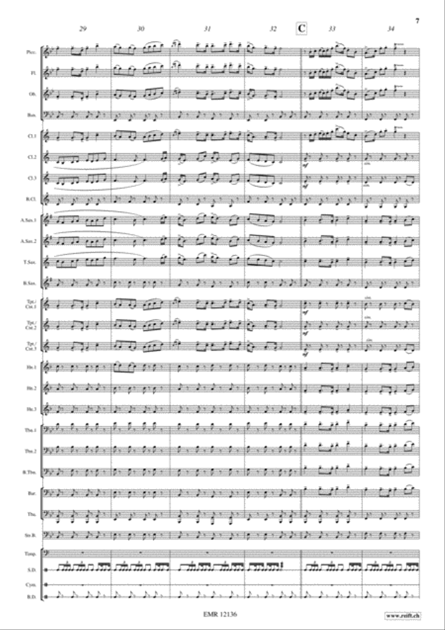 Robert The Bruce's March Concert Band scores gallery preview page 8