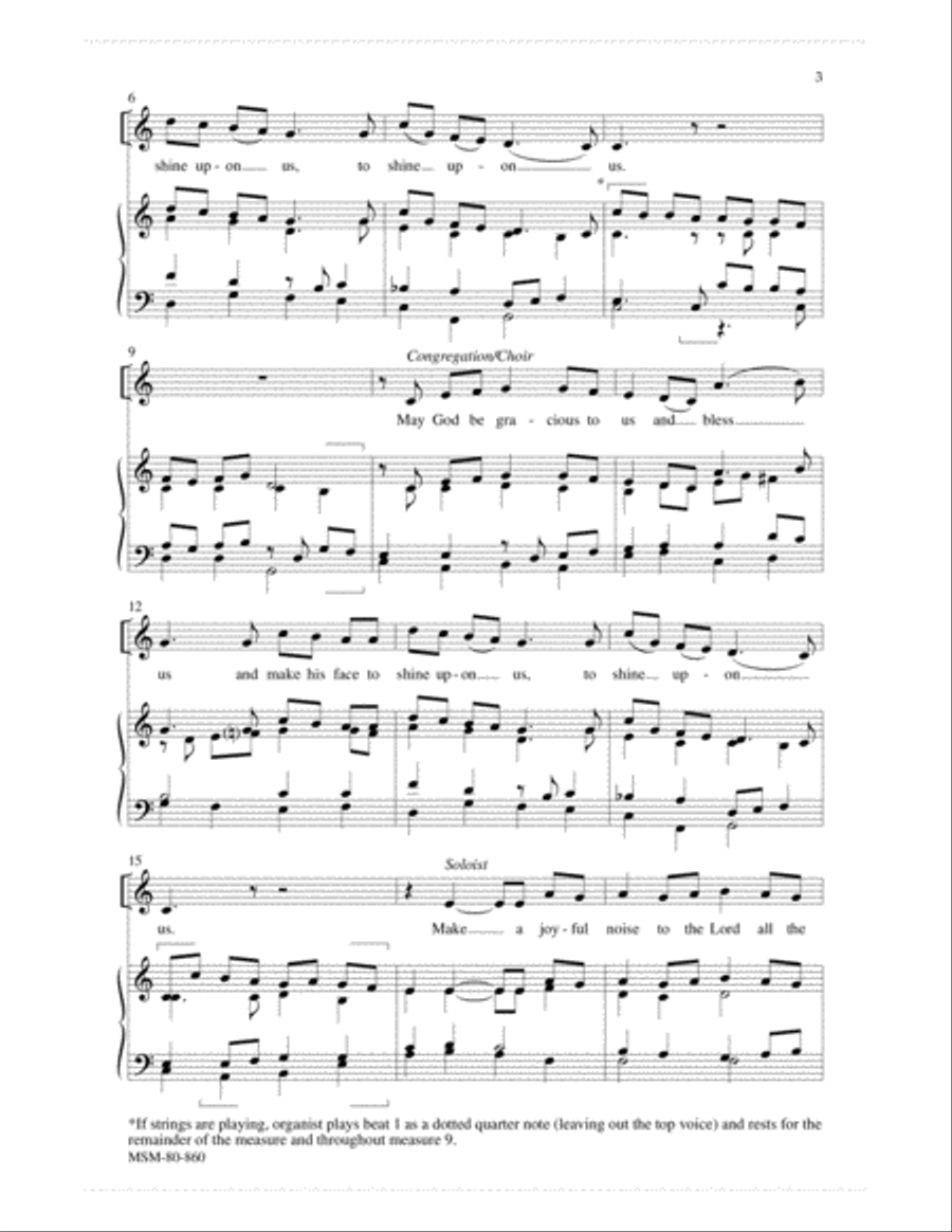 Psalm 100 Unison Choir scores gallery preview page 3