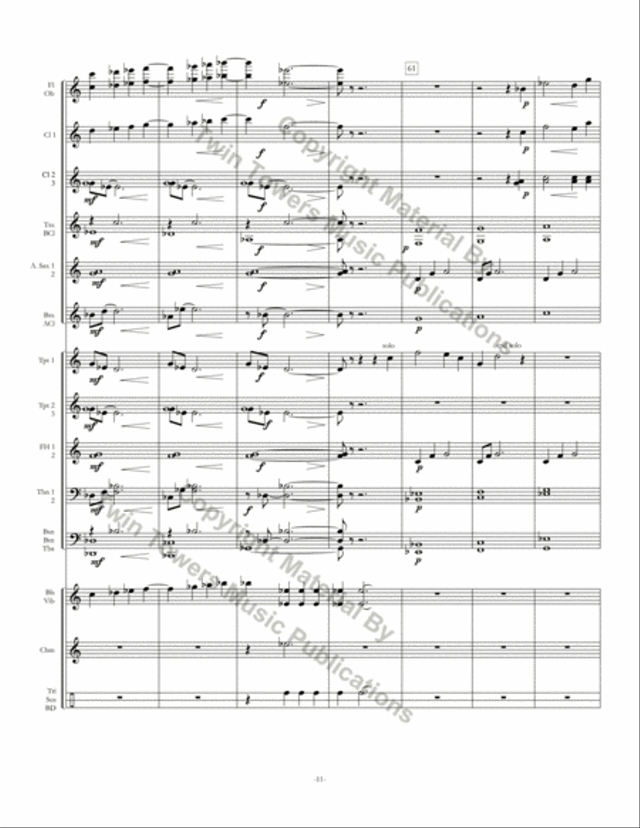 Nocturne Concert Band scores gallery preview page 12