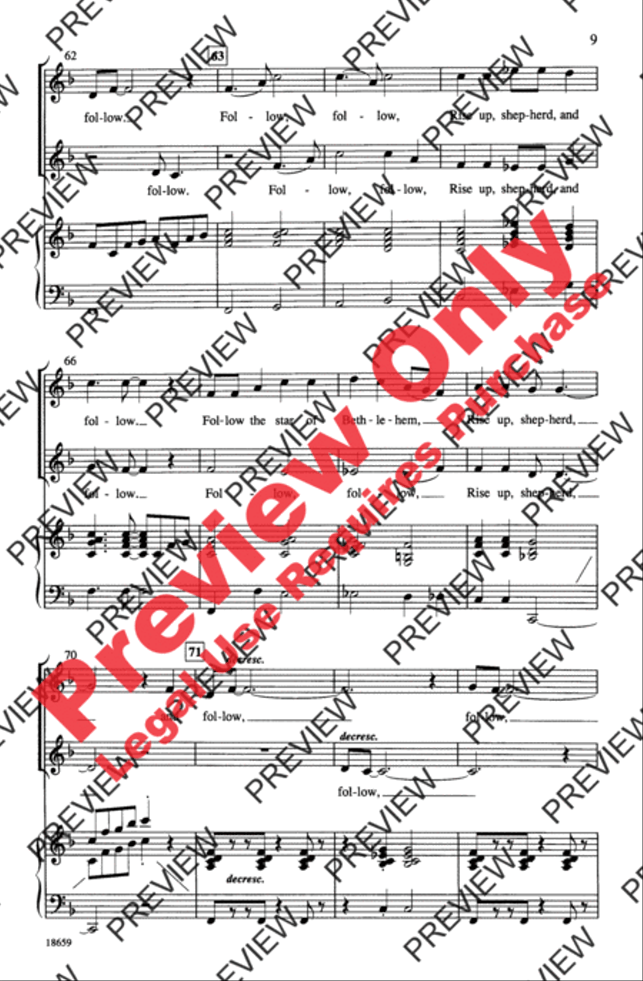 Shepherds, Go Tell! 2-Part scores gallery preview page 8