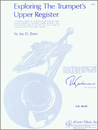 Book cover for Exploring The Trumpet's Upper Register