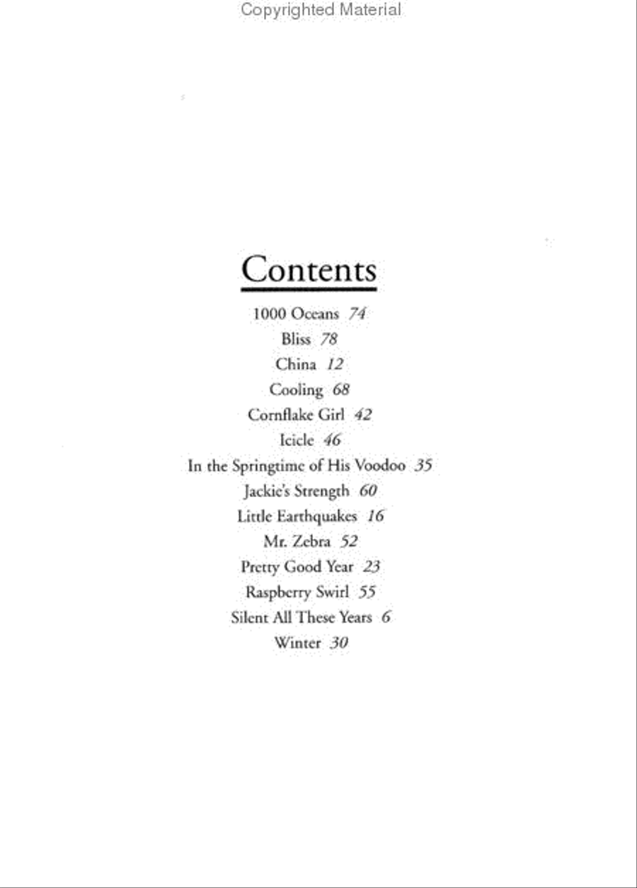 Tori Amos – For Easy Piano Easy Piano scores gallery preview page 2