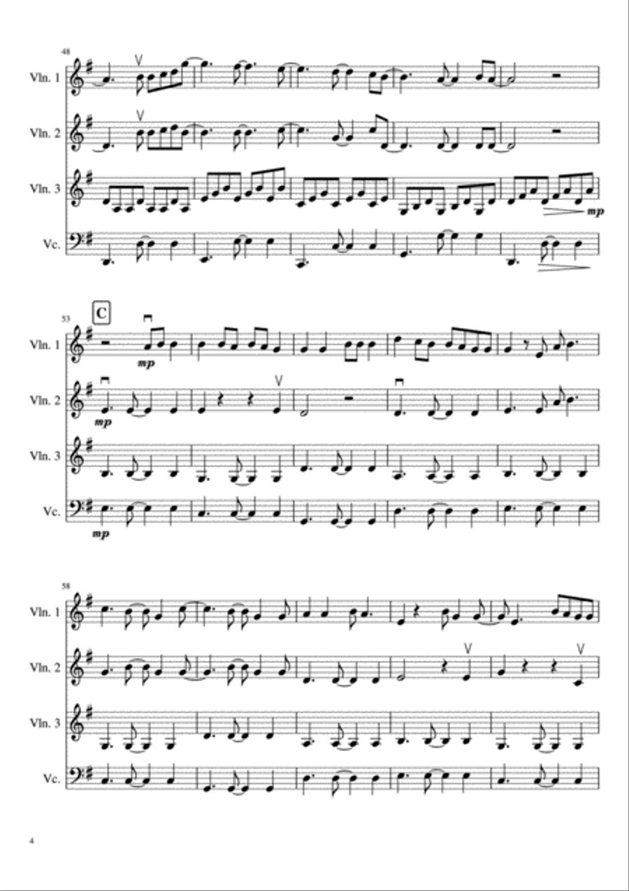 All Of Me String Quartet scores gallery preview page 5