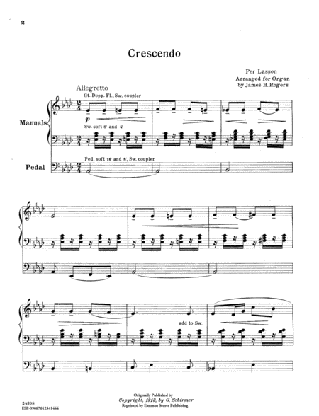 Crescendo for Organ