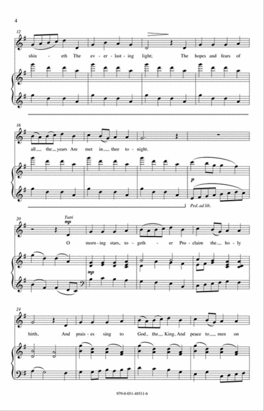 O Little Town of Bethlehem SA scores gallery preview page 3