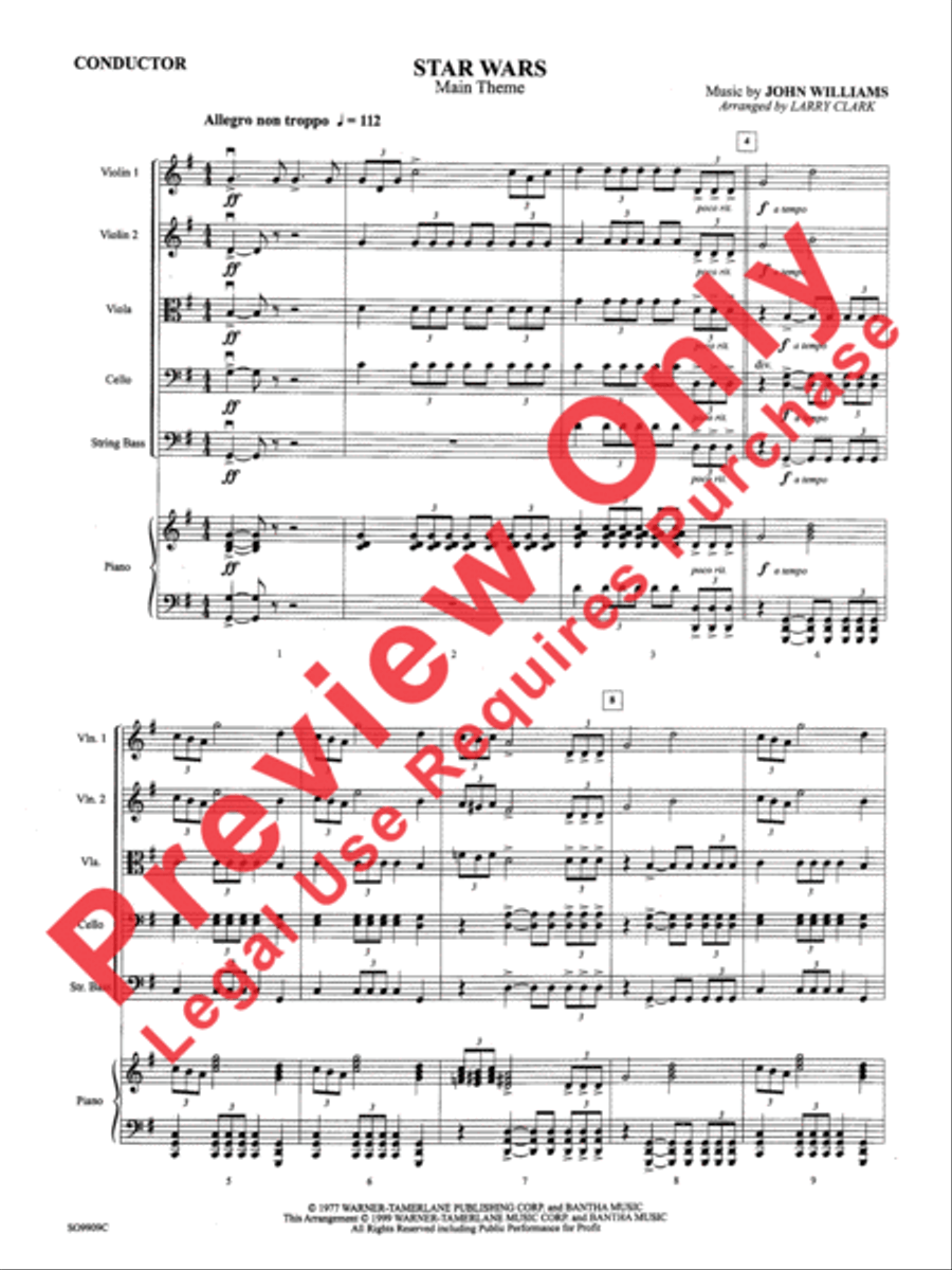 Star Wars (Main Theme) String Orchestra scores gallery preview page 15