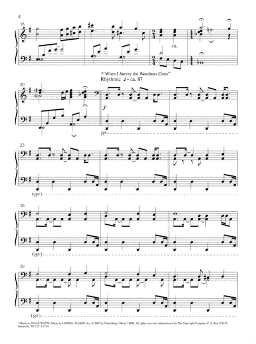 Tune My Heart for Praise Piano Solo scores gallery preview page 3