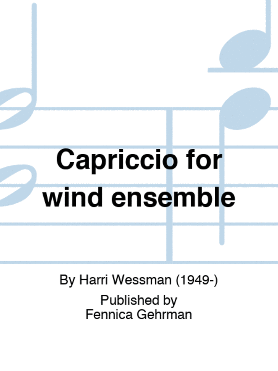 Capriccio for wind ensemble Chamber Orchestra scores gallery preview page 1