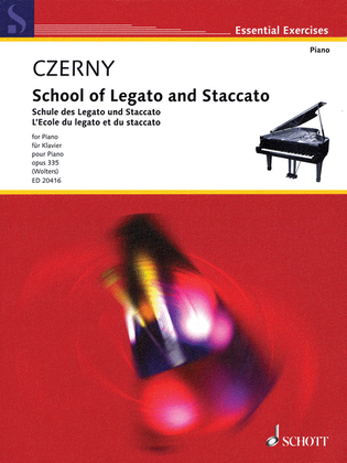 Book cover for School of Legato and Staccato, Op. 335