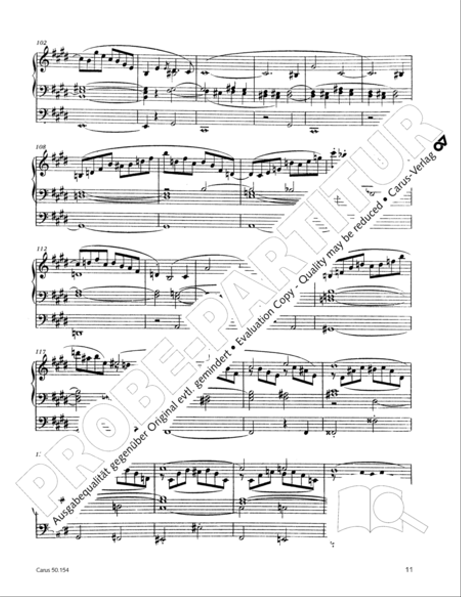 Organ Sonata No. 12 in D flat major Organ Solo scores gallery preview page 12