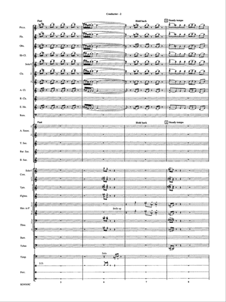 Jericho: Score Concert Band scores gallery preview page 6