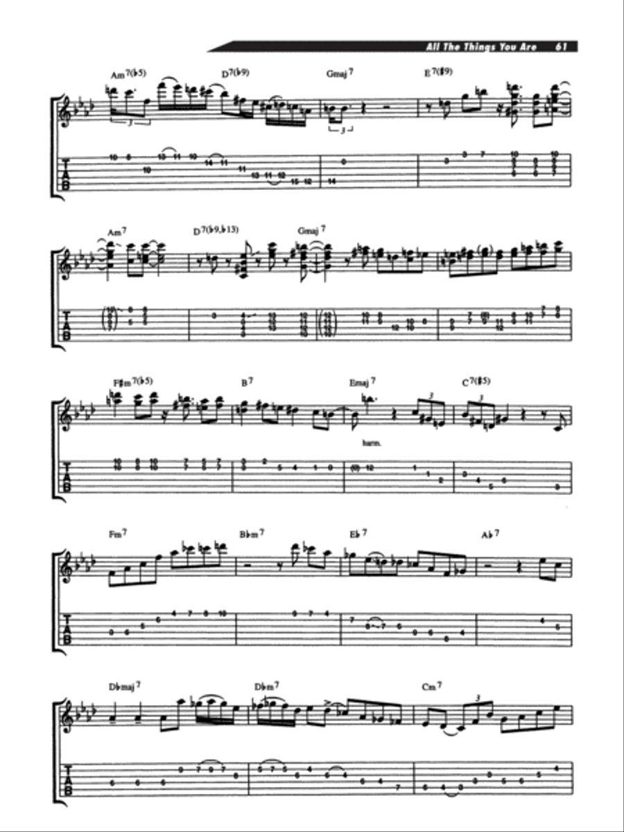 Joe Pass -- On Guitar Electric Guitar scores gallery preview page 62