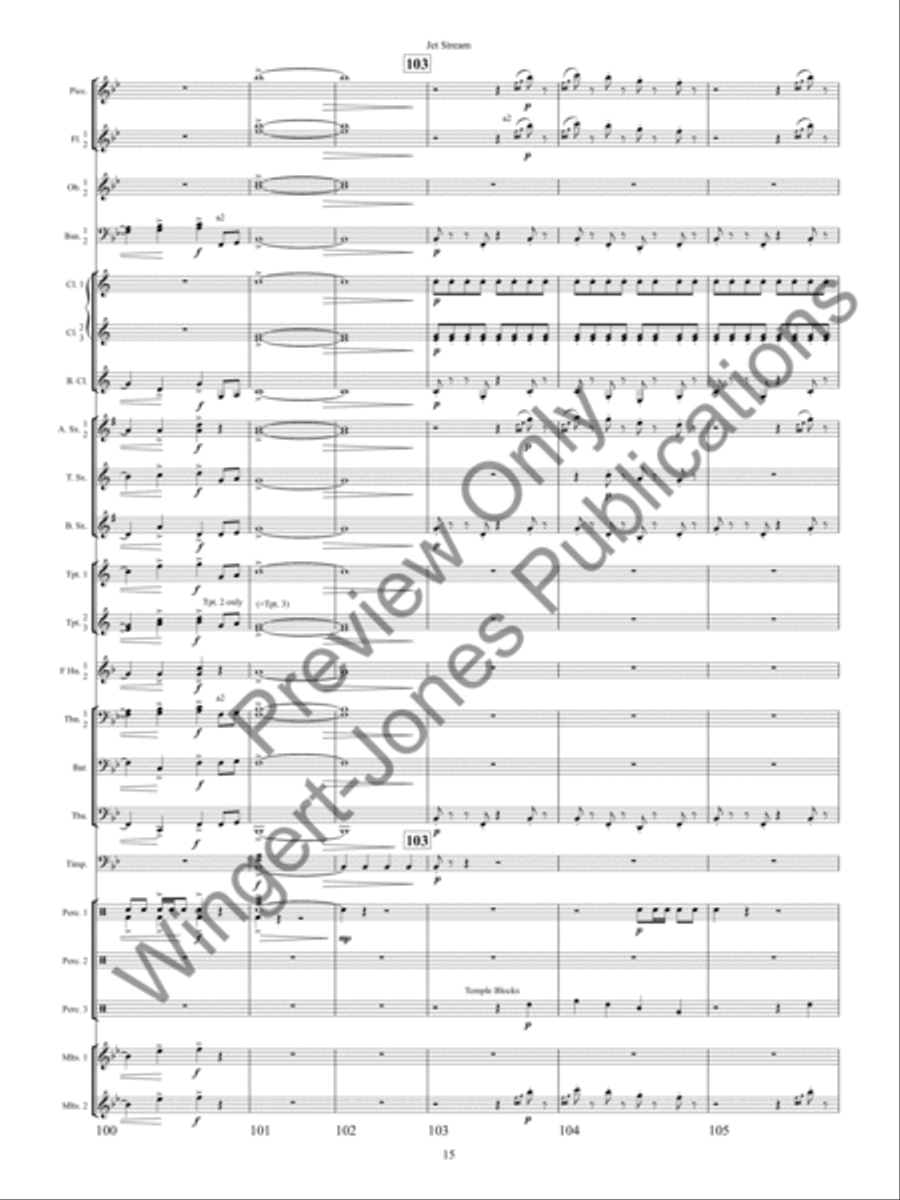 Jet Stream Concert Band scores gallery preview page 18