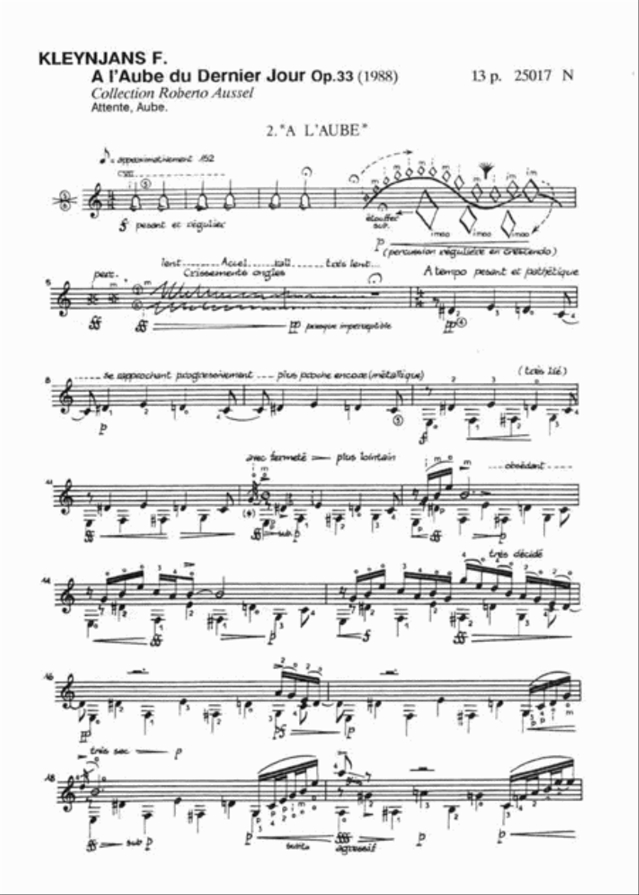 A L'Aube Du Dernier Jour A L'Aube Du Dernier Jour Acoustic Guitar scores gallery preview page 2