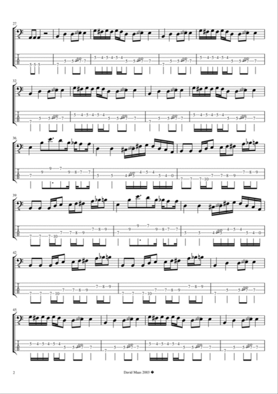 Iron Man Guitar Tablature scores gallery preview page 2