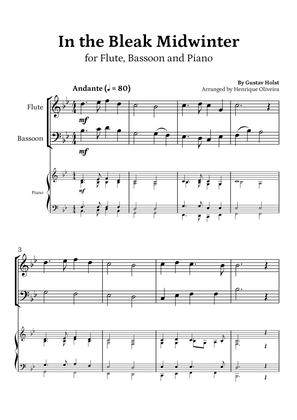 In the Bleak Midwinter (Flute, Bassoon and Piano) - Beginner Level