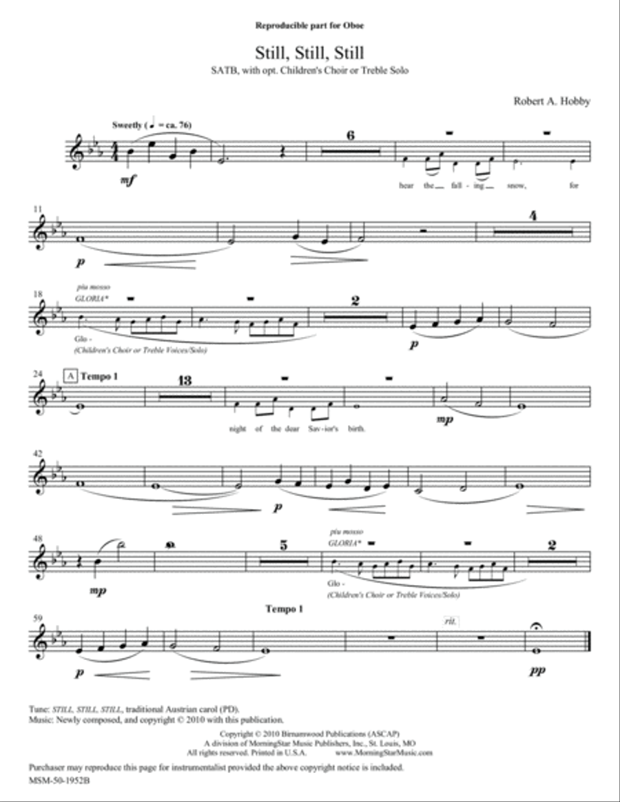 Still, Still, Still (Downloadable Orchestra Parts) Choir scores gallery preview page 2
