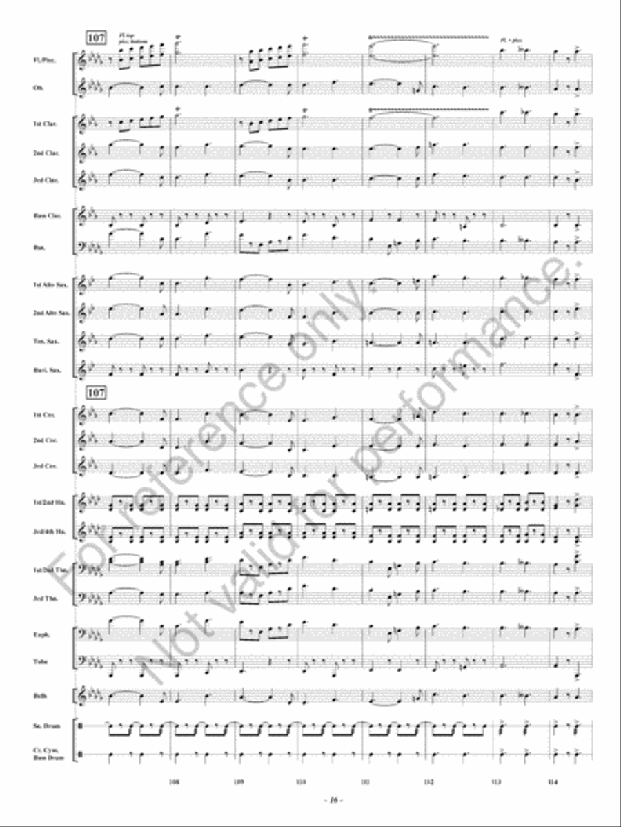 Lights Out Lights Out Concert Band scores gallery preview page 17