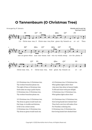 O Tannenbaum (O Christmas Tree) - Key of F-Sharp Major