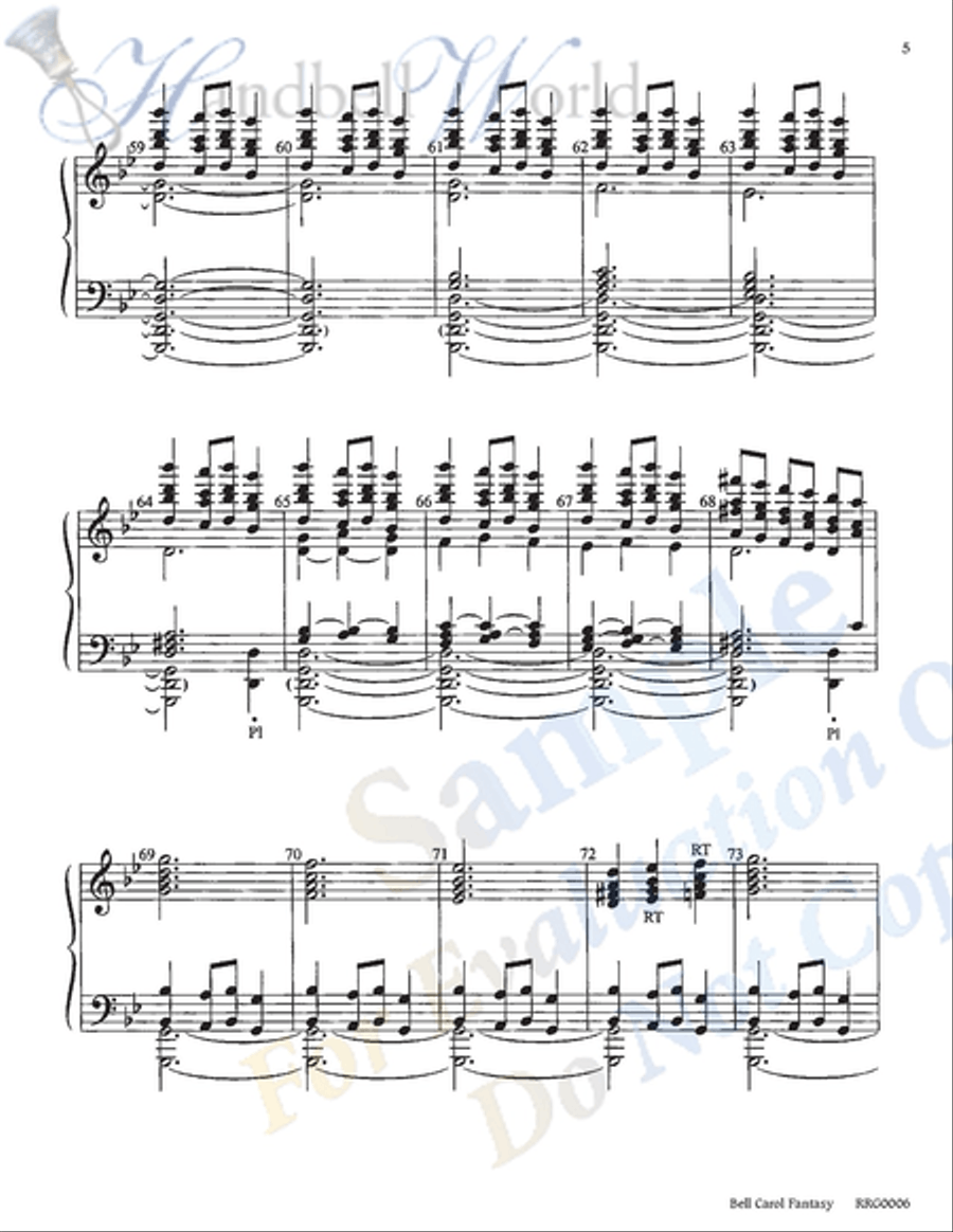 Bell Carol Fantasy Bell Carol Fantasy 5-Octaves scores gallery preview page 4