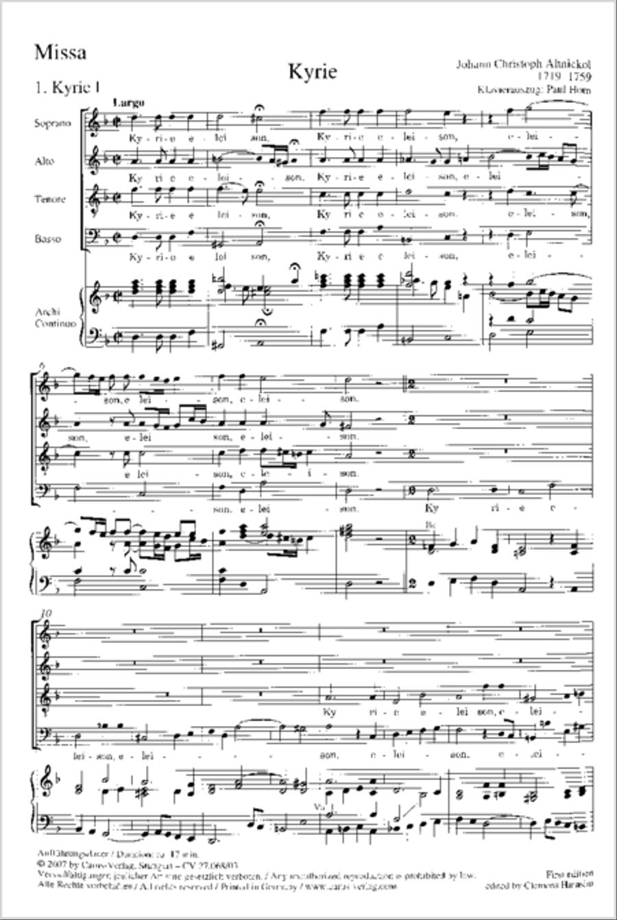 Mass in D minor (Missa in d) 4-Part scores gallery preview page 38