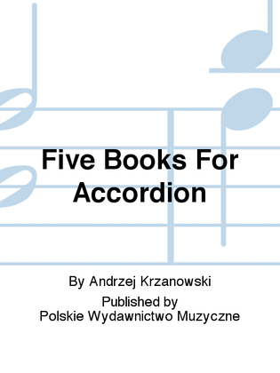 Five Books For Accordion