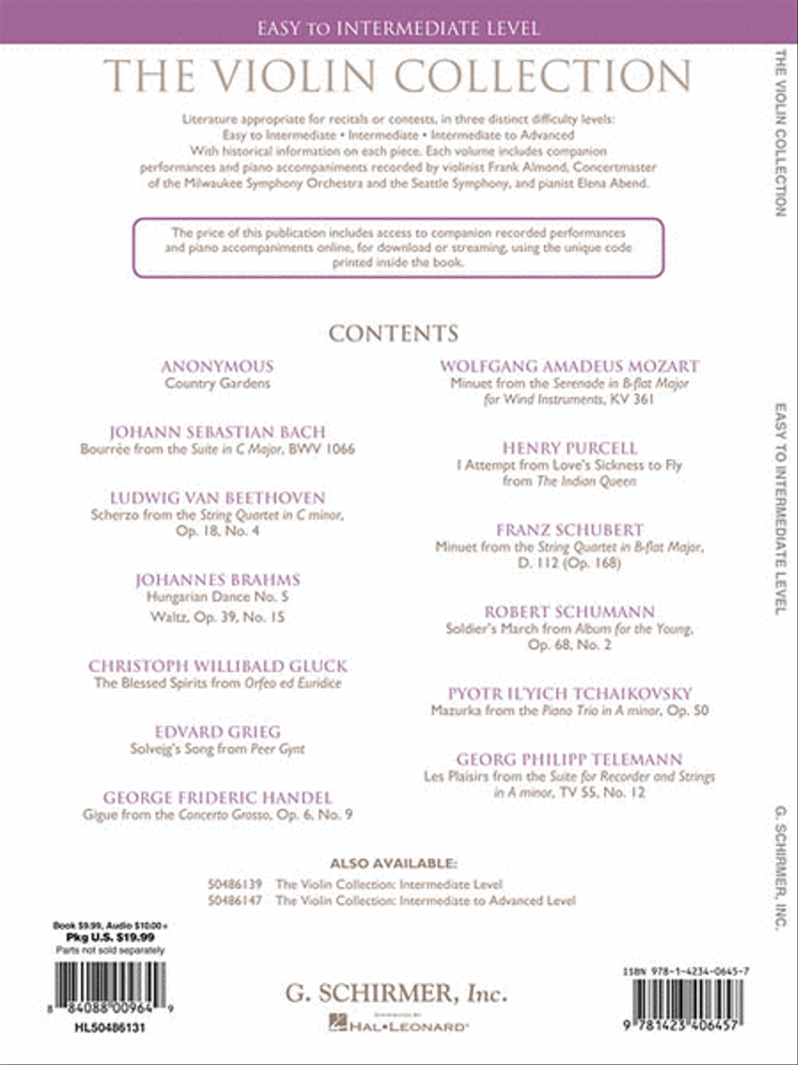 The Violin Collection – Easy to Intermediate Level Violin Solo scores gallery preview page 2