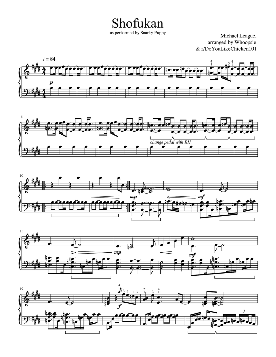 Shofukan Piano Solo scores gallery preview page 1
