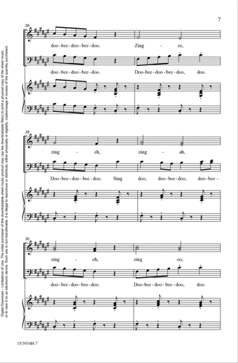 The Warm Up Song 3-Part scores gallery preview page 7