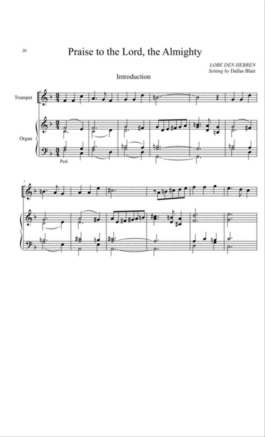 Hymn Introductions and Descants for Trumpet and Organ, Set 4: General Trumpet scores gallery preview page 13